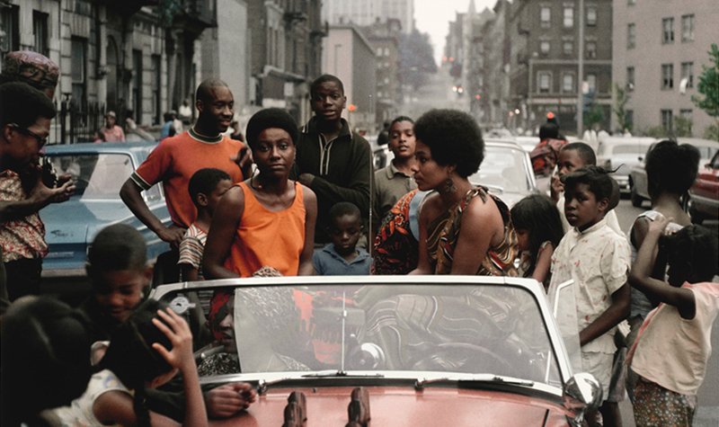 Kwame Brathwaite, Untitled (Garvey Day, Deedee in Car) (detail), c. 1965, printed 2021. Ink jet print