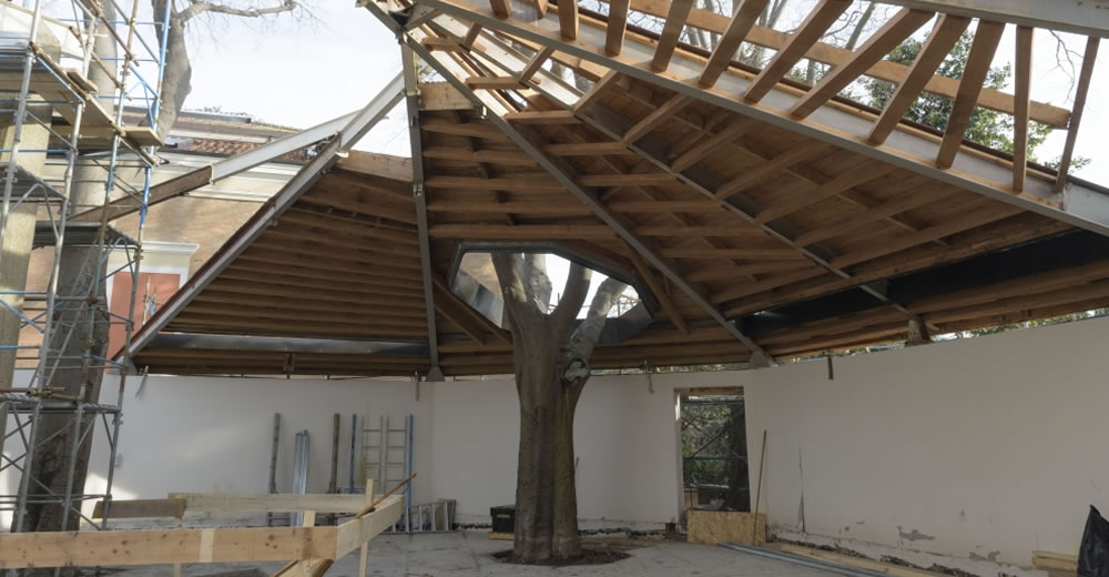 Canada Pavilion in Venice restoration, Spring 2017.