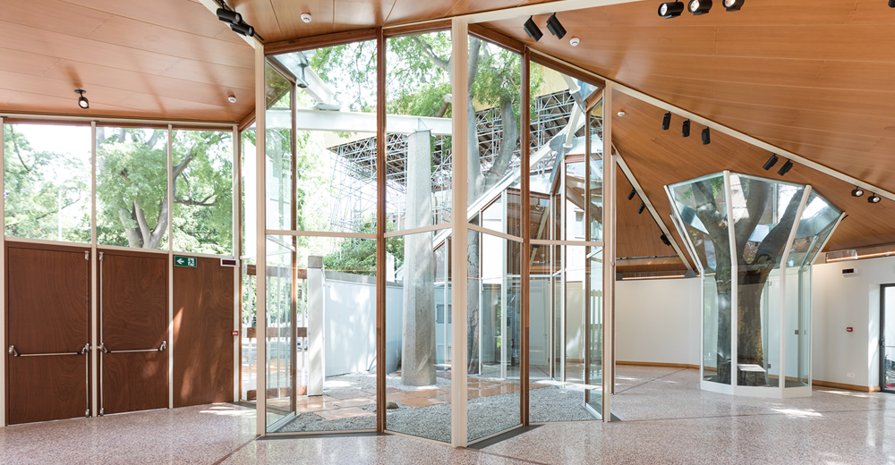 Canada Pavilion interior view of newly restored pavilion in May 2018.